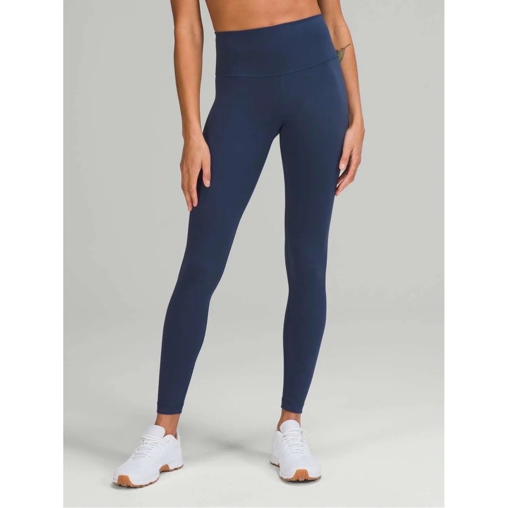 Lululemon Wunder Under Full-On Luxtreme Legigngs Navy Blue 4 28" High Rise Gym